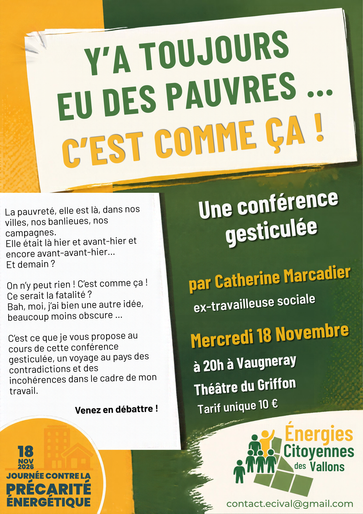 Flyer conférence gesticulée